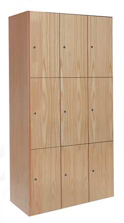 Wardrobe Lockr,solid,3 Wide, 3 Tier,wood