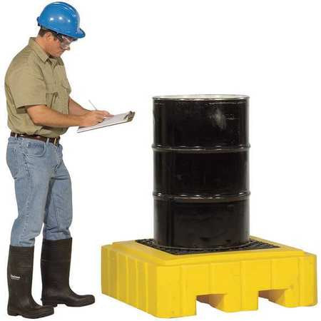 Drum Spill Cntnmnt Pallet,1 Drum,800 Lb.