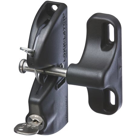 Gravity Gate Latch,2-1/8 In. W,black (1