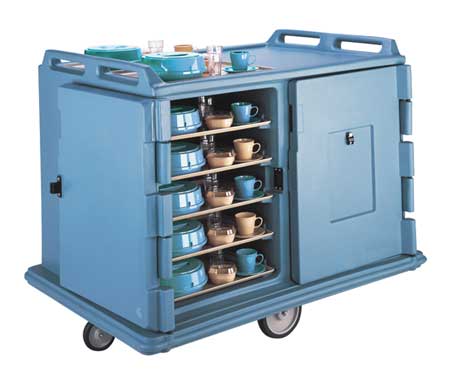 Meal Delivery Cart,55 1/8x38x43 1/4,blue