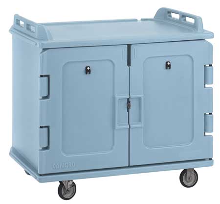 Meal Delivery Cart,48 1/2x32 1/2x44,blue