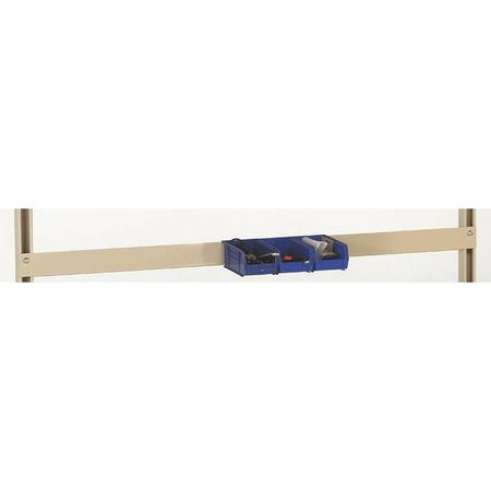 Bin Rail,60 W X 1/1/2002 D X 4 H,beige (