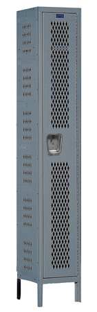 Wrdrb Lockr,vent,1 Wide, 1 Tier,gray (3