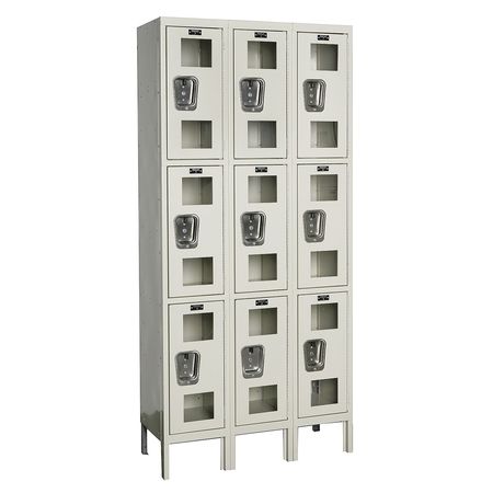 Wrdrb Lockr,clrview,3 Wd,3 Tier,tan (1 U