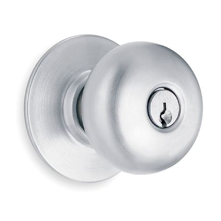 Knob Lockset,mechanical,entrance,grd. 1