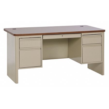 Office Desk,60"x 29-1/2"x30",putty (1 Un