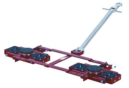 Tandem Machine Dolly,26,400 Lb.,steel (1