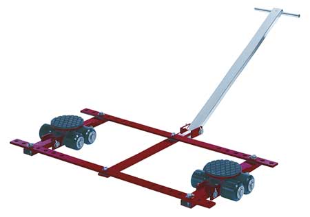 Tandem Machine Dolly,13,200 Lb.,steel (1