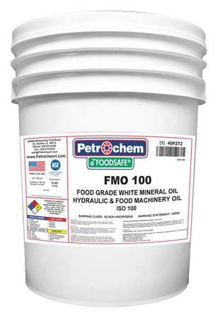 Mineral Hydraulic Oil,food Grade,5 Gal.