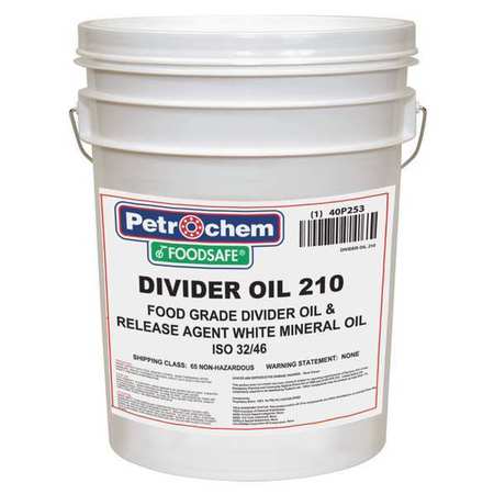 Divider Oil,food Grade,5 Gal. (1 Units I