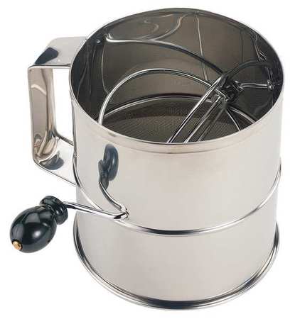 Flour Sifter,stainless Steel,6-1/4 In (1