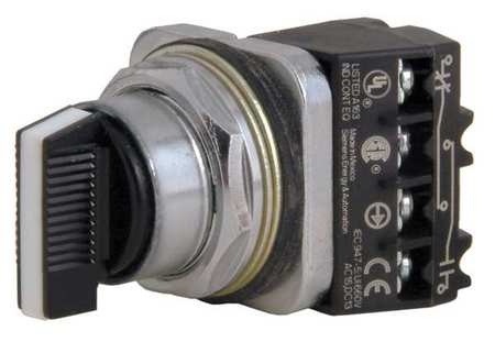 Non-illum Selector Switch,30mm,600vac,3p