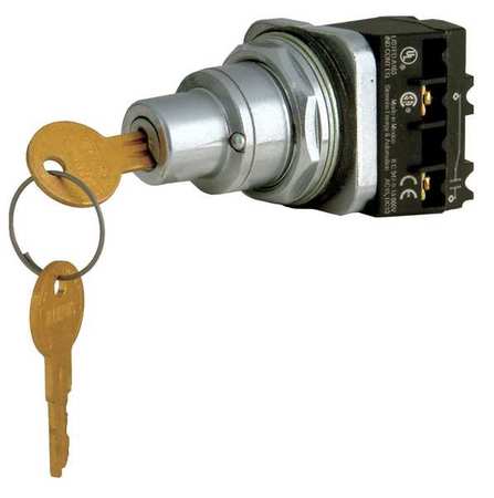 Non-illum Selector Switch,keyed,3p,30mm