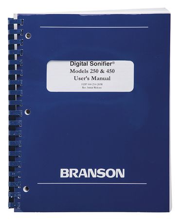 250/450 Digital Manual (1 Units In Ea)