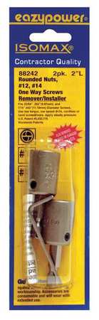 One Way Screw Remover,no.12,no.14,pk2 (1