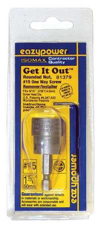 One Way Screw Remover,no.15 (1 Units In