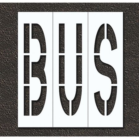 Pavement Stencil,bus,48 In (1 Units In E