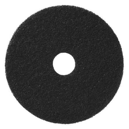 Black Strip Floor Pad,17in.,pk5 (1 Units