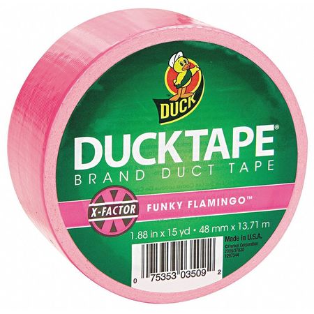 Duct Tape,1.88 In.x15 Yd.,neon Pink (1 U