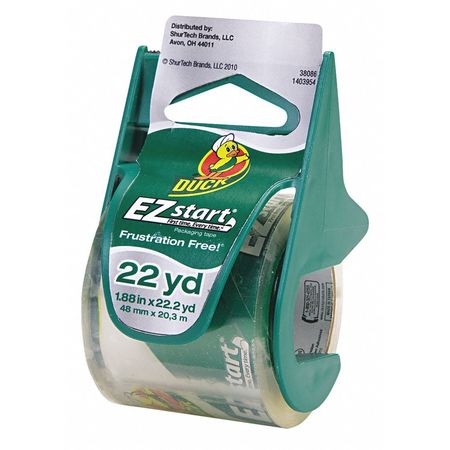 Packaging Tape With Dispense,2 In.x22 Yd