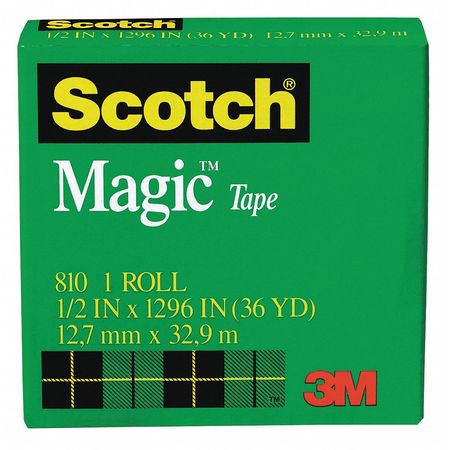 Magic Tape,1/2 X 1296 In. (1 Units In Ea