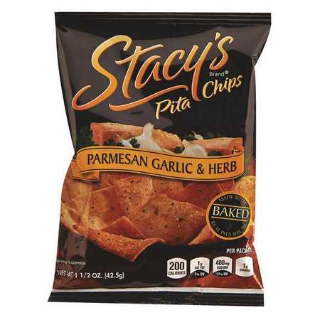 Pita Chips,1.5 Oz.,garlic/herb,pk24 (1 U