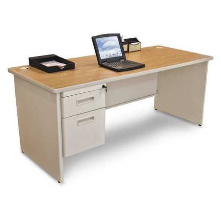 Single Pedestal Desk,72x30" (1 Units In