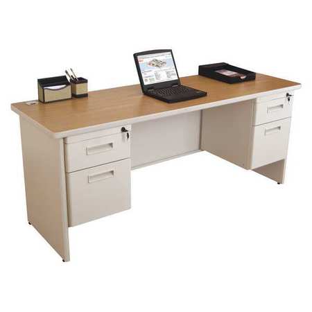 Double Pedestal Credenza,72x24" (1 Units