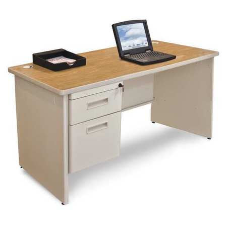 Single Pedestal Desk,48x30" (1 Units In