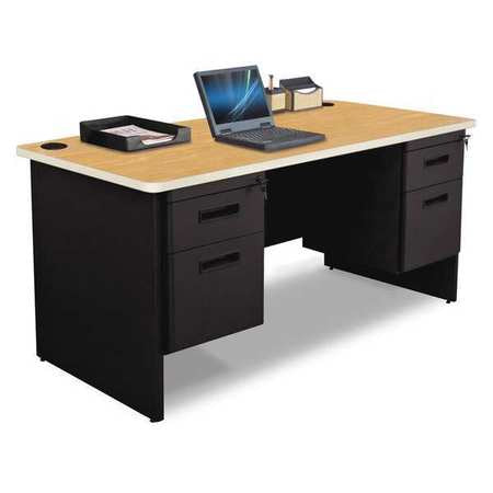 Double Pedestal Desk,60x30" (1 Units In