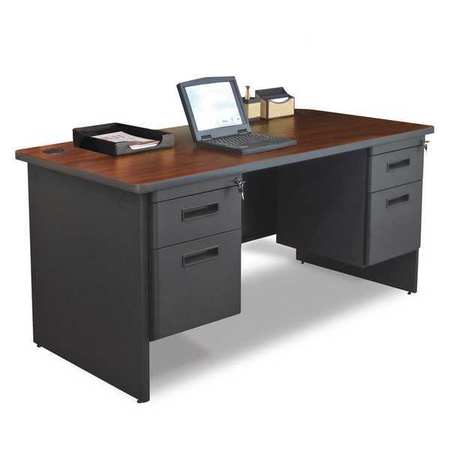 Double Pedestal Desk,60x30" (1 Units In