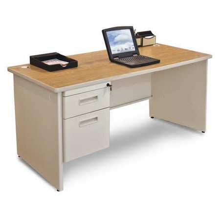 Single Pedestal Desk,60x30" (1 Units In