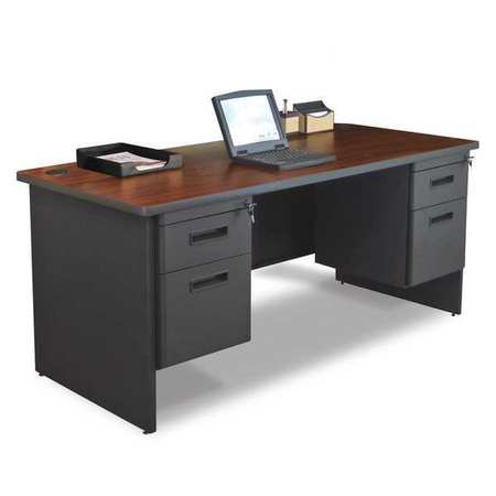 Double Pedestal Desk,66x30" (1 Units In