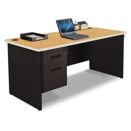 Single Pedestal Desk,66x30" (1 Units In