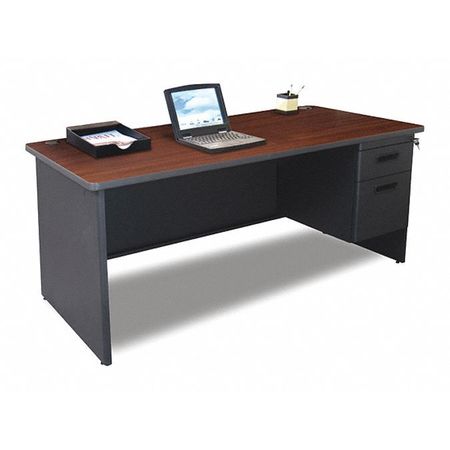 Single Pedestal Desk,66x30" (1 Units In