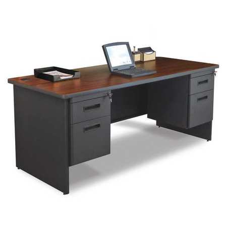 Double Pedestal Desk,72x30" (1 Units In