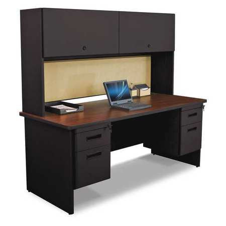 Double File Desk,flipper Door,72x30" (1