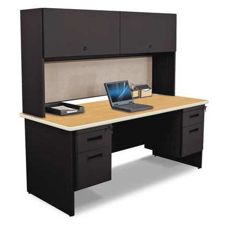 Double File Desk,flipper Door,72x30" (1