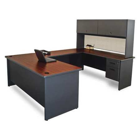 U-shaped Desk,flipper,8ft6"x6ft (1 Units