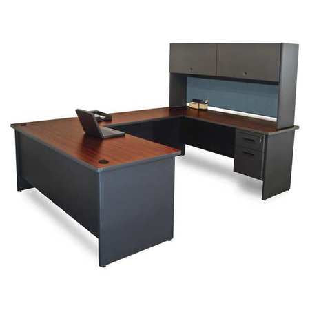 U-shaped Desk,flipper,8ft6"x6ft (1 Units