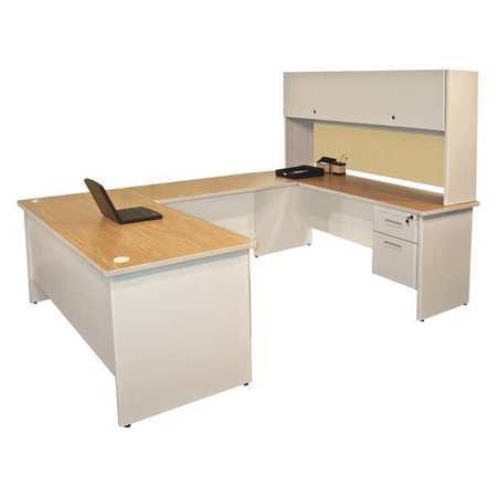 U-shaped Desk,flipper,8ft6"x6ft (1 Units