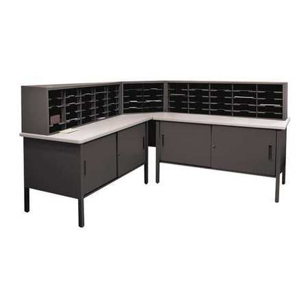 Mailroom Organizer,cabinet,60 Adj Slot (