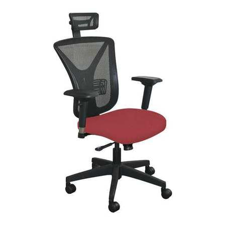 Executive Mesh Chair,raspberry/black (1