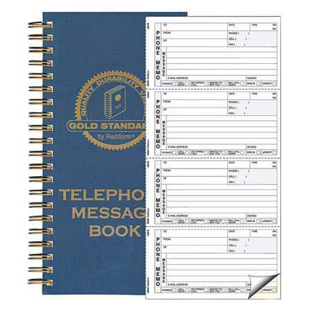 Wirebound Message Book,2 Part Carbonless