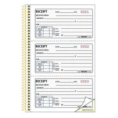 Money Receipt Form,2 Part Carbonless (1