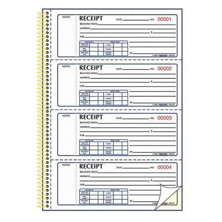 Money Receipt Form,twin Wire,carbonless