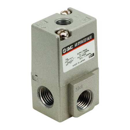 Air Operated 3 Port Valve,1/4" Port (1 U