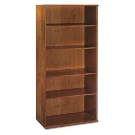 Bookcase,open Double,ntrl Cherry,5shelf