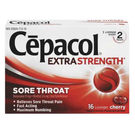 Throat Lozenges,cherry,pk16 (1 Units In