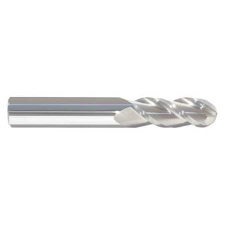 Cr End Mill, 3/4", 3fl, .030" Rad,bright